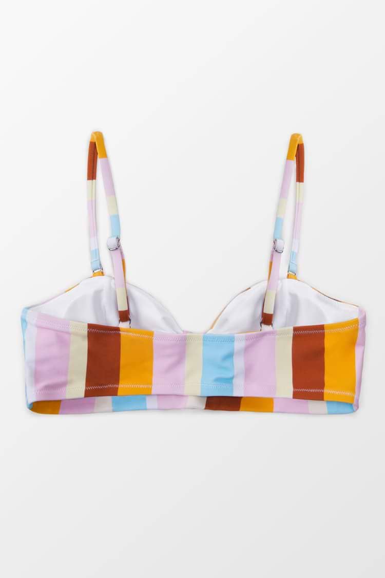 Margaret Striped Bikini Top