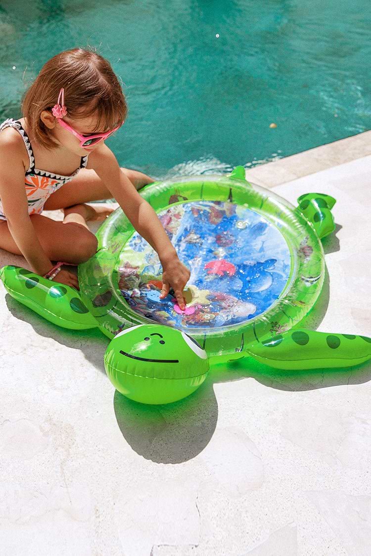 Adventure Cartoon Turtle Water Pat Kids Pool Float Swimming Ring