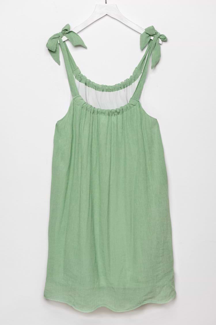 Brinley Drawstring Tie Strap Dress