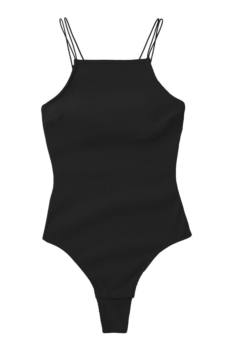 Camilla Black Strappy Bodysuit