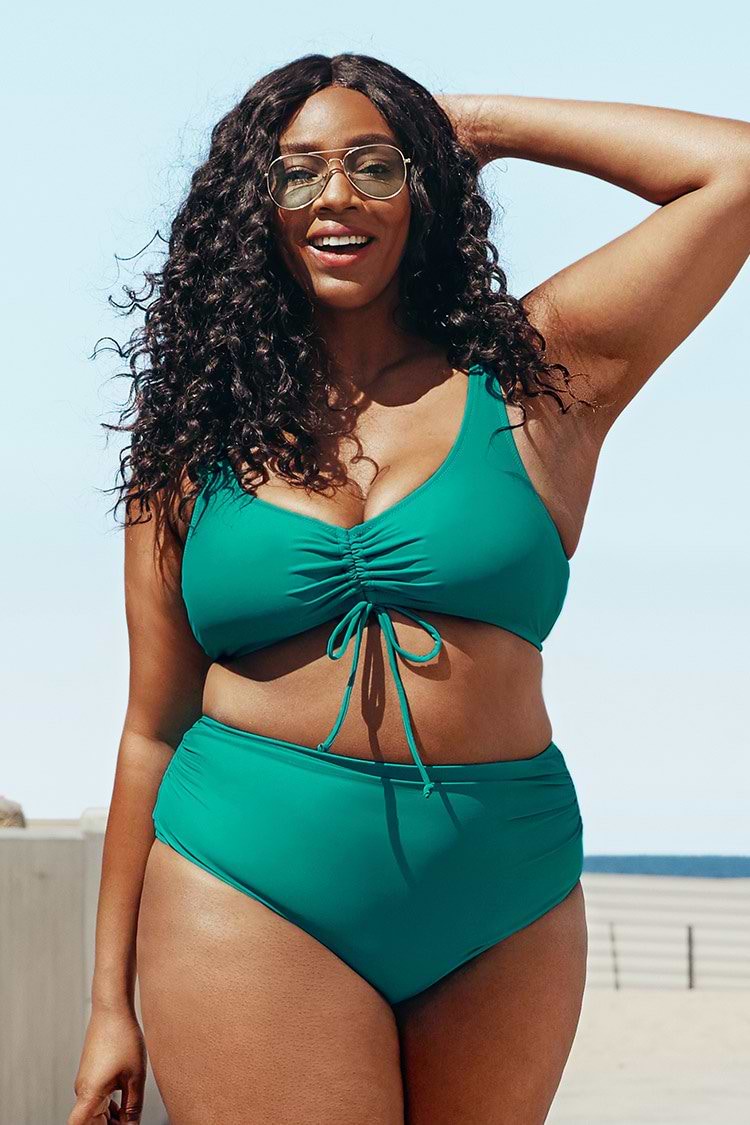 Teal Plus Size Bikini