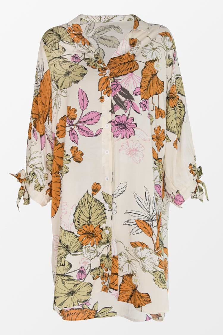Oaklyn Floral Buttoned Shirt Dress