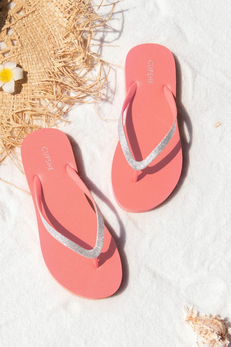Blossom Coral Flip Flops