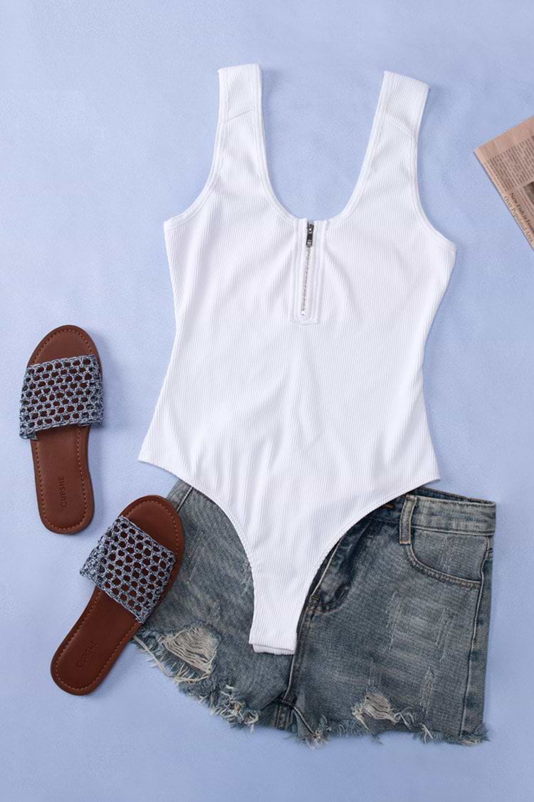 Zelda Zip Tank Bodysuit