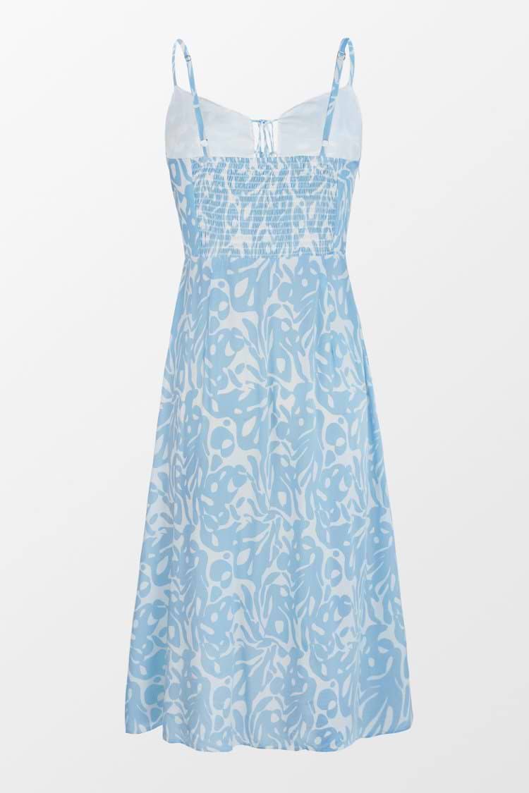 Addilynn Monochrome Print Tie Front Slip Dress