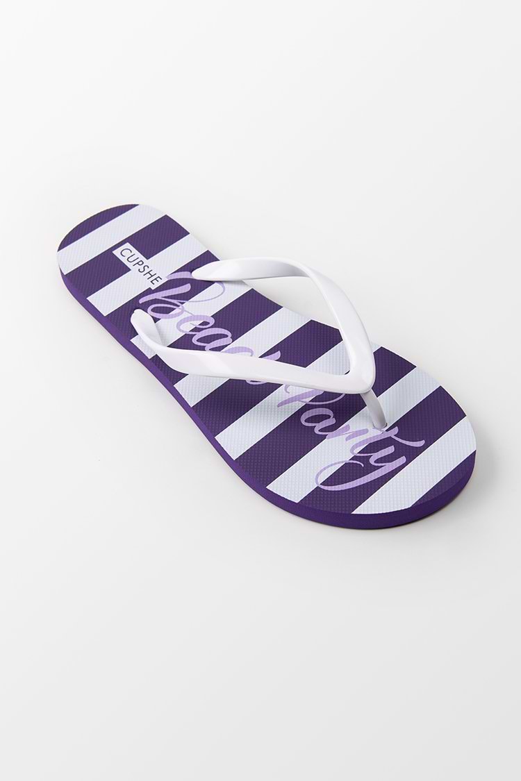 Long Island Striped Flip Flops