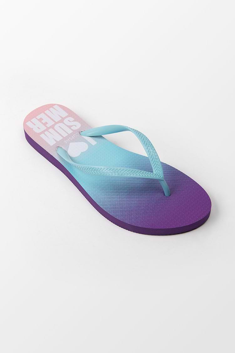 Summer Love Gradient Flip Flops