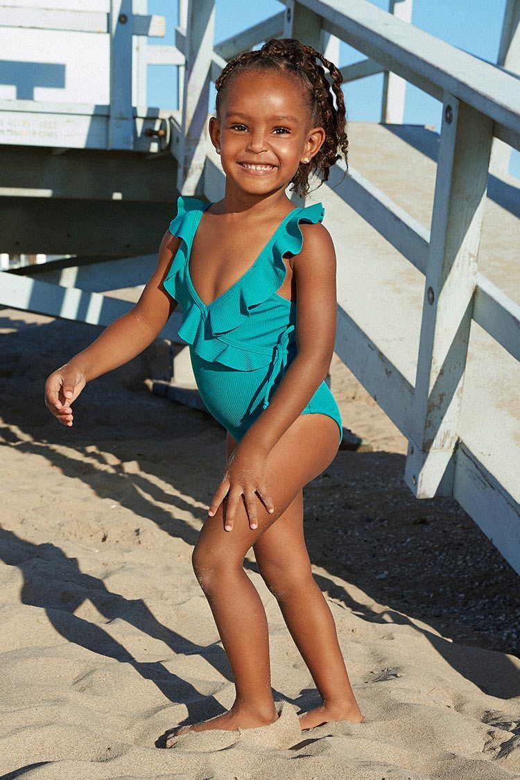 Tiana Ruffle One Piece Swimsuit For Toddler Girls And Girls