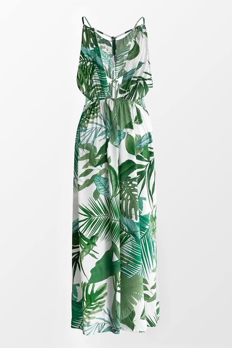 Noa Leafy Cutout Maxi Dress