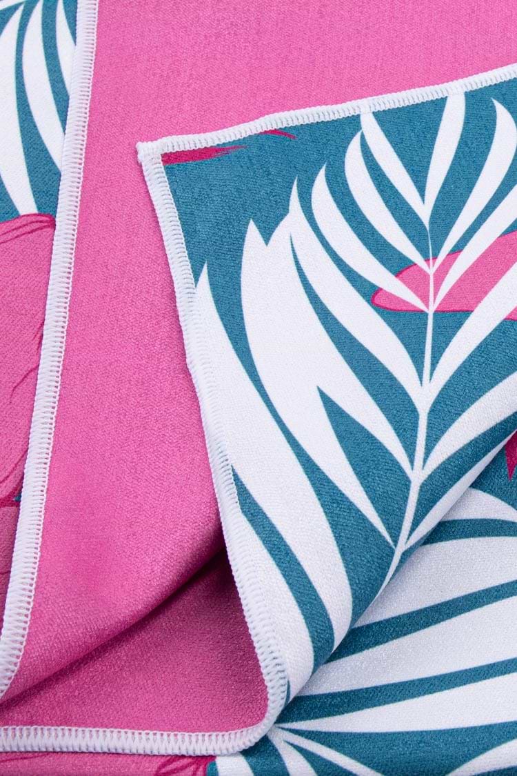 Summer Nights Floral And Leafy Beach Blanket