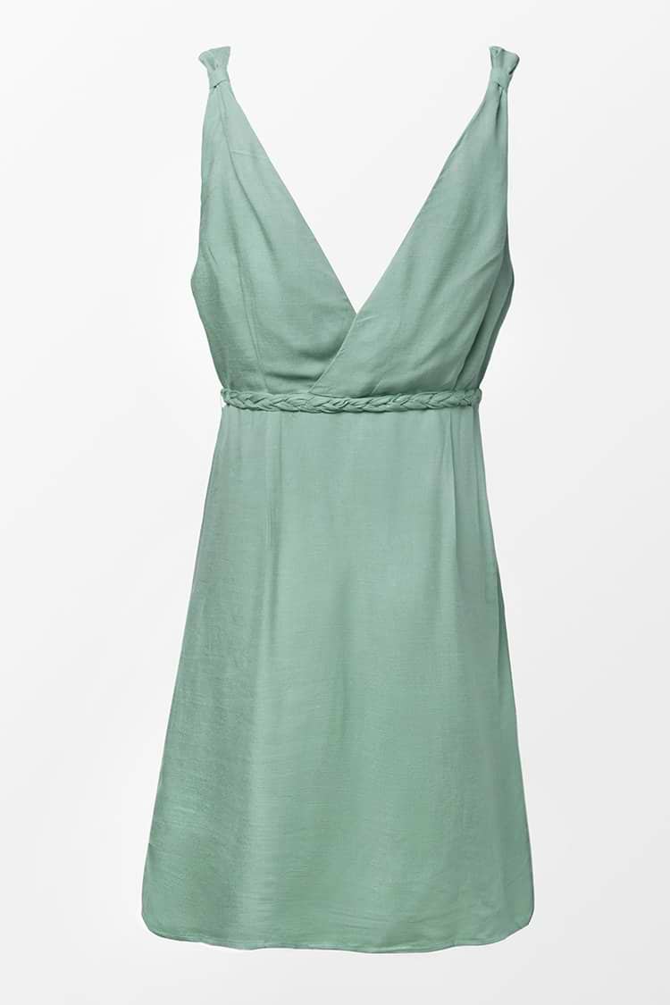 Marianna Green Braided Belt Dress