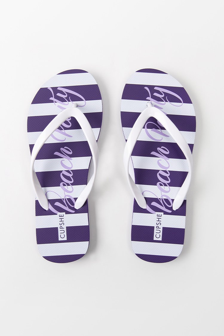 Long Island Striped Flip Flops