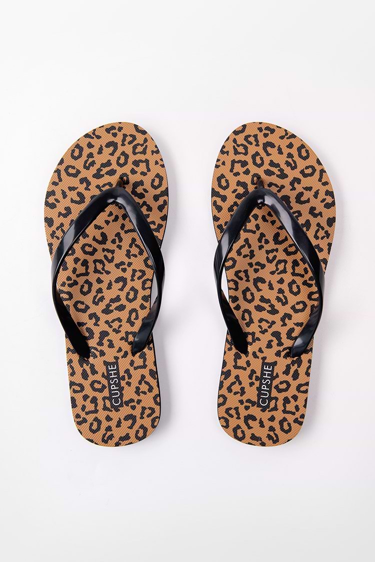 Wild Side Leopard Flip Flops