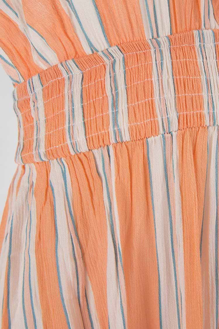 Sunny Striped Halter Dress