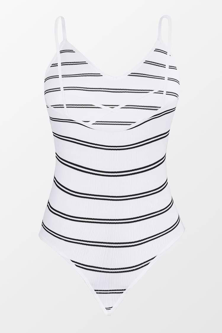 Estelle Striped Rib Bodysuit