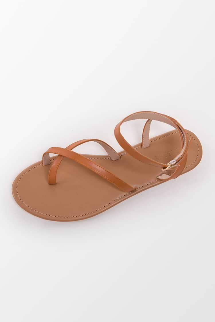 Pandora Strappy Criss Cross Toe Post Thong Sandals