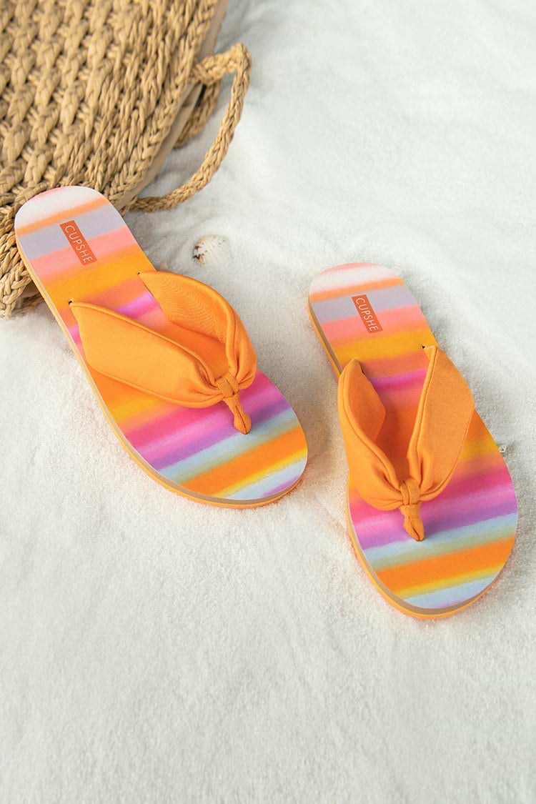 Rainbow Pop Ombre Thong Sandals