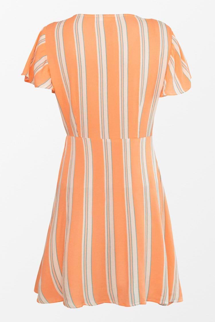Ariana Striped Wrap Dress