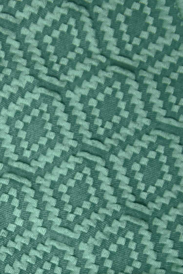 Armani Green Back Hook High Waisted Bikini