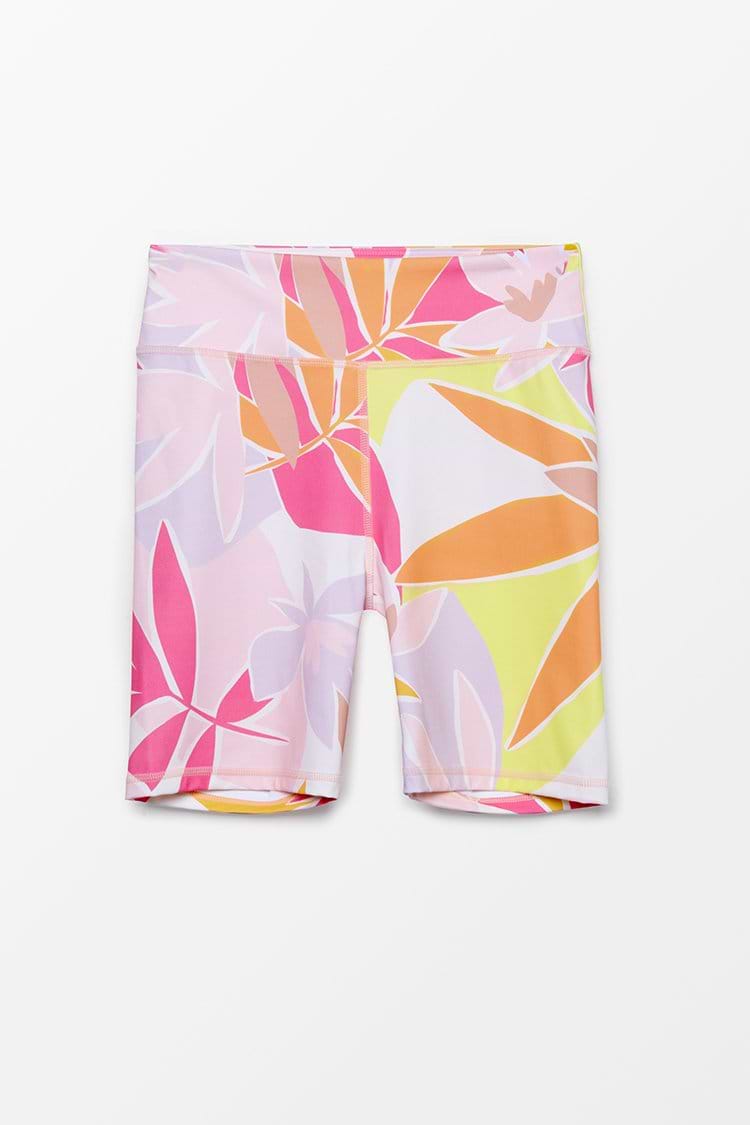 Paradise Leaf Print Short Leggings