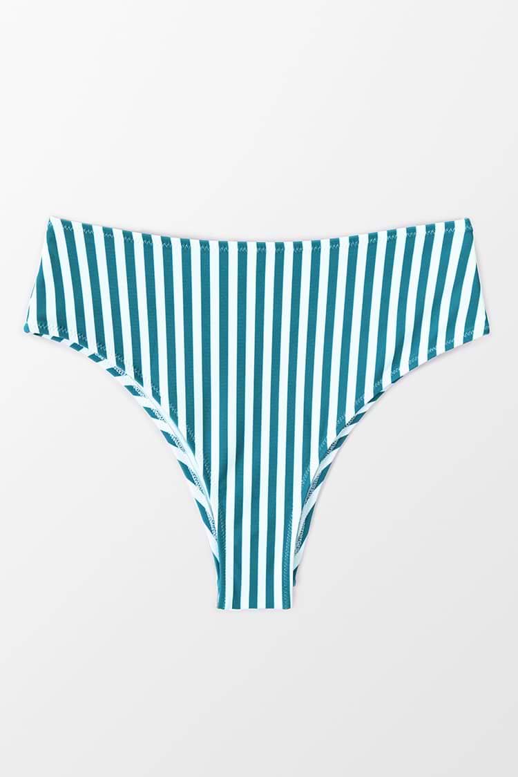 Izabella Striped Bikini Bottom