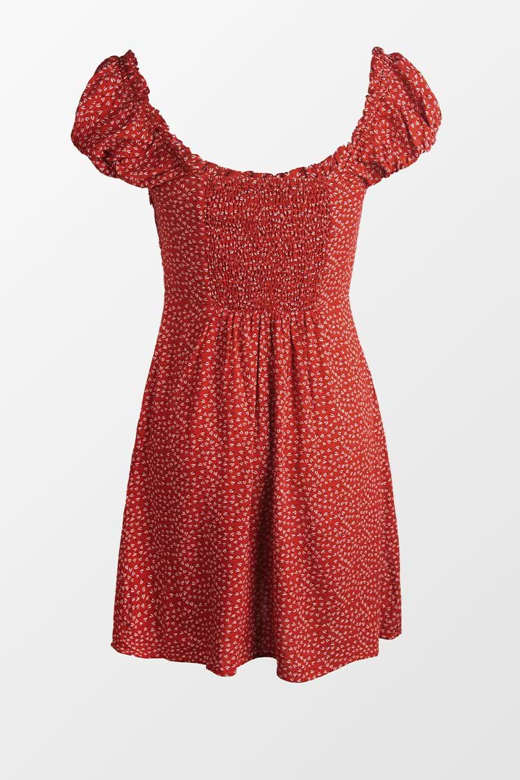 Alessandra Ditsy Frill Short Dress