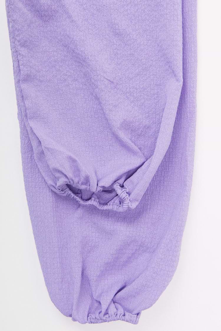 Angelina Purple Back Tie Tea Length Dress