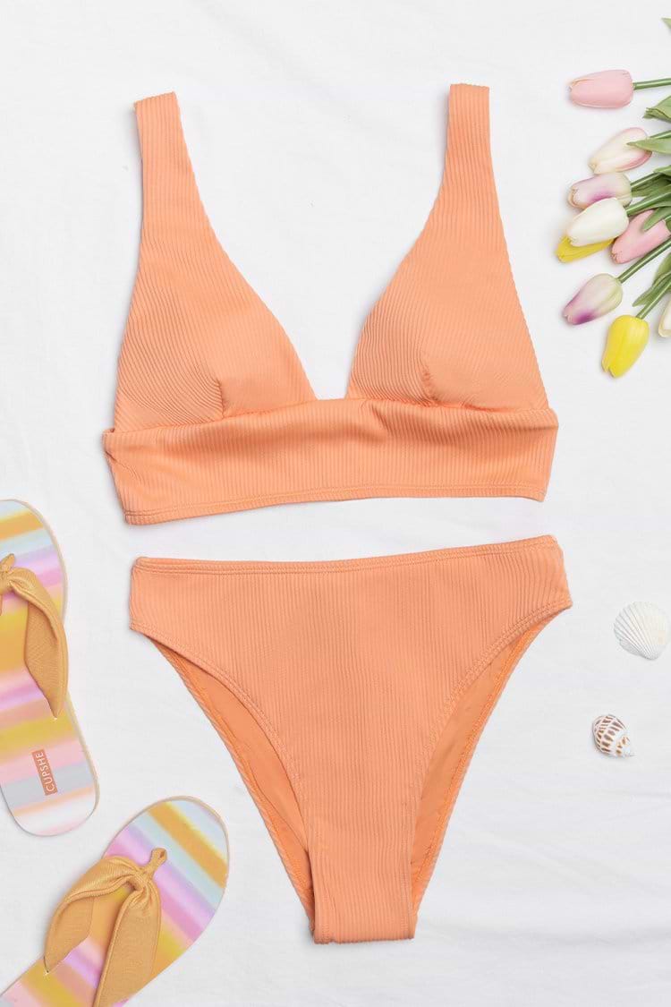 Katlyn Rib Wide Strap Bikini