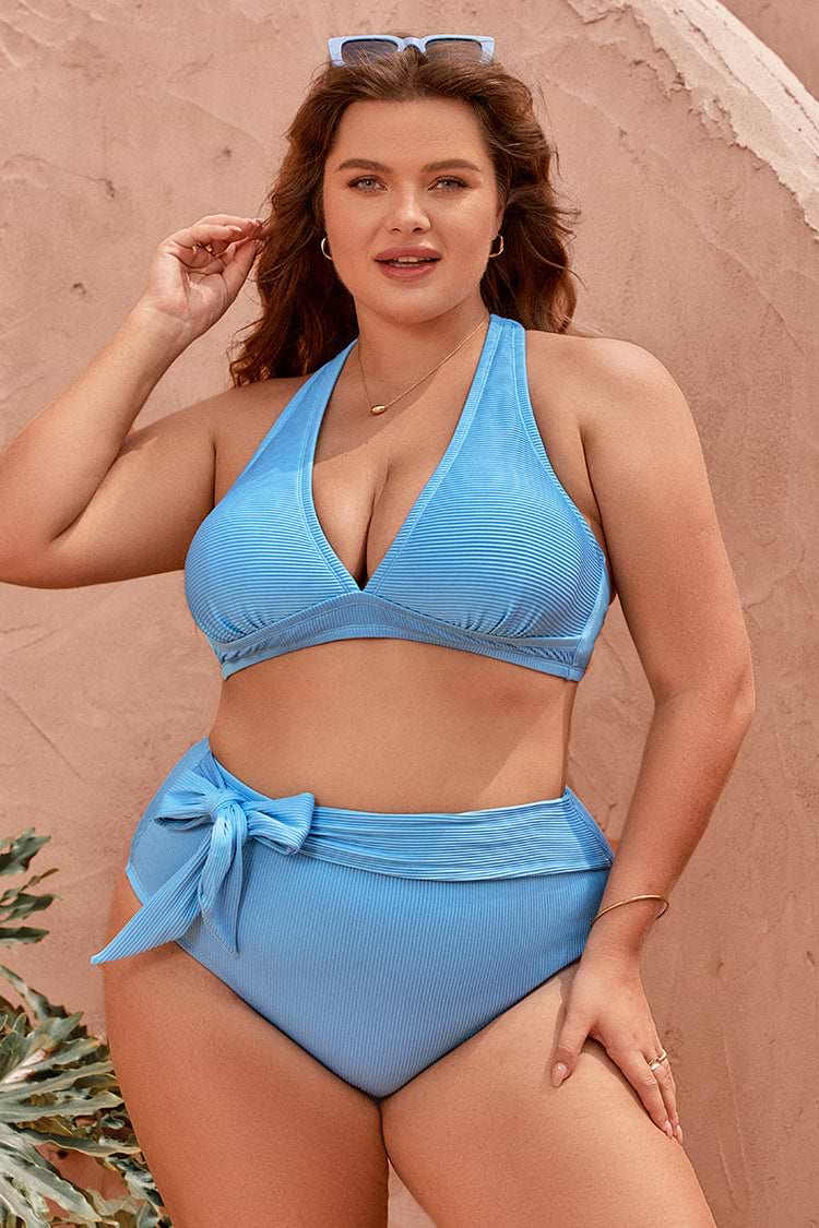 Strawberry Field Tall Tri Plus Size Bikini Top
