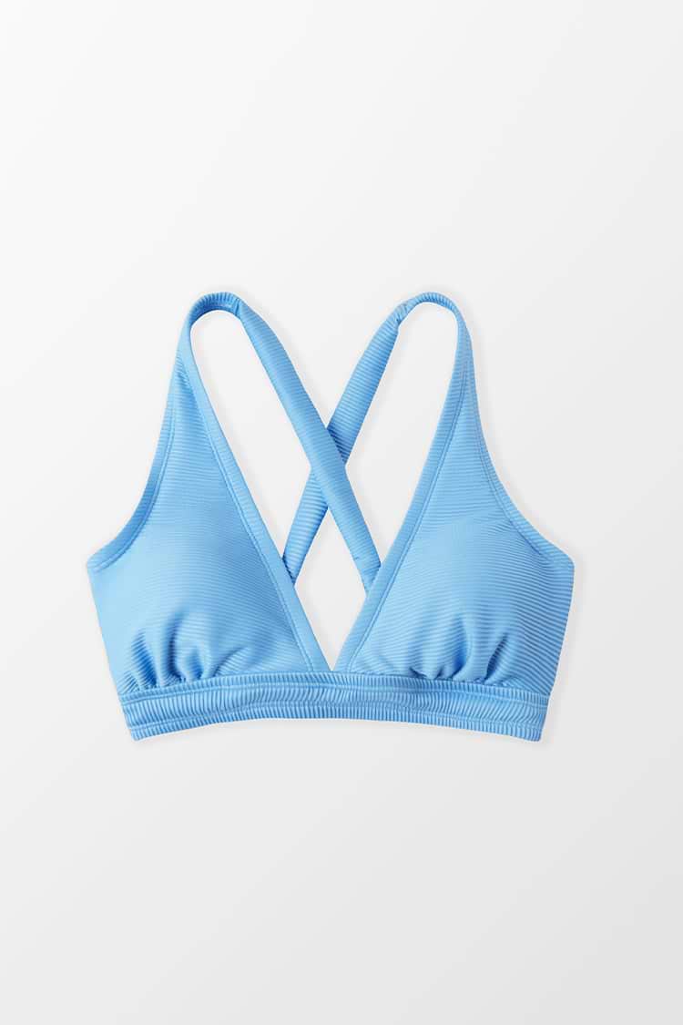 Strawberry Field Tall Tri Plus Size Bikini Top