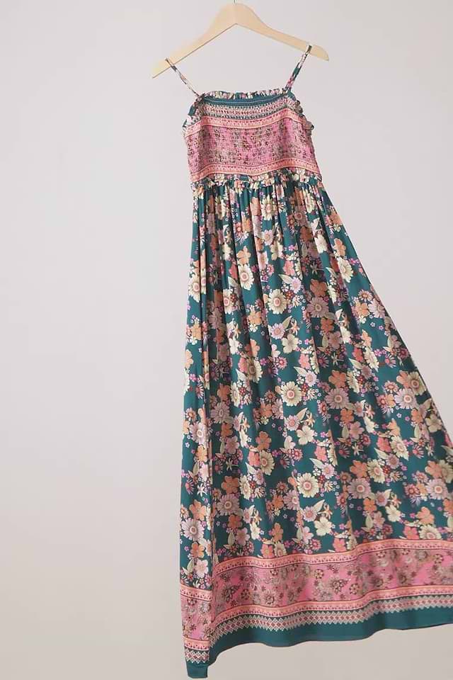 lucille strapless maxi dress with tiered crochet from trish scully LUCILLE DRESS