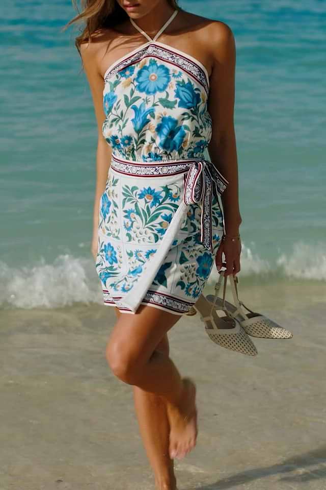 Bahama Honey Floral Mini Dress | Flirty & Vibrant Style | Cupshe Bahama Honey Floral Mini Dress | Flirty & Vibrant Style | Cupshe