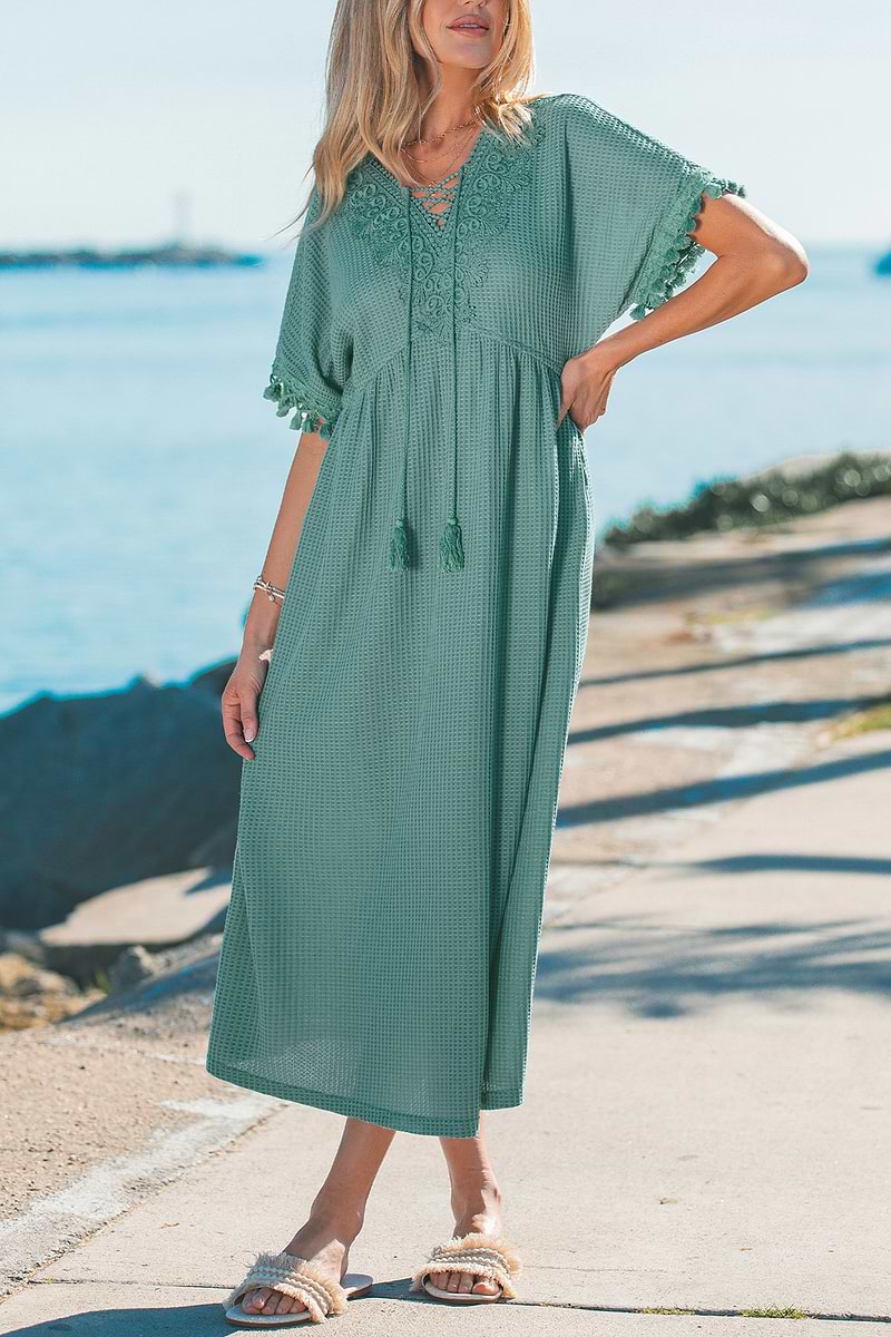 Grotto Green Maxi Dress