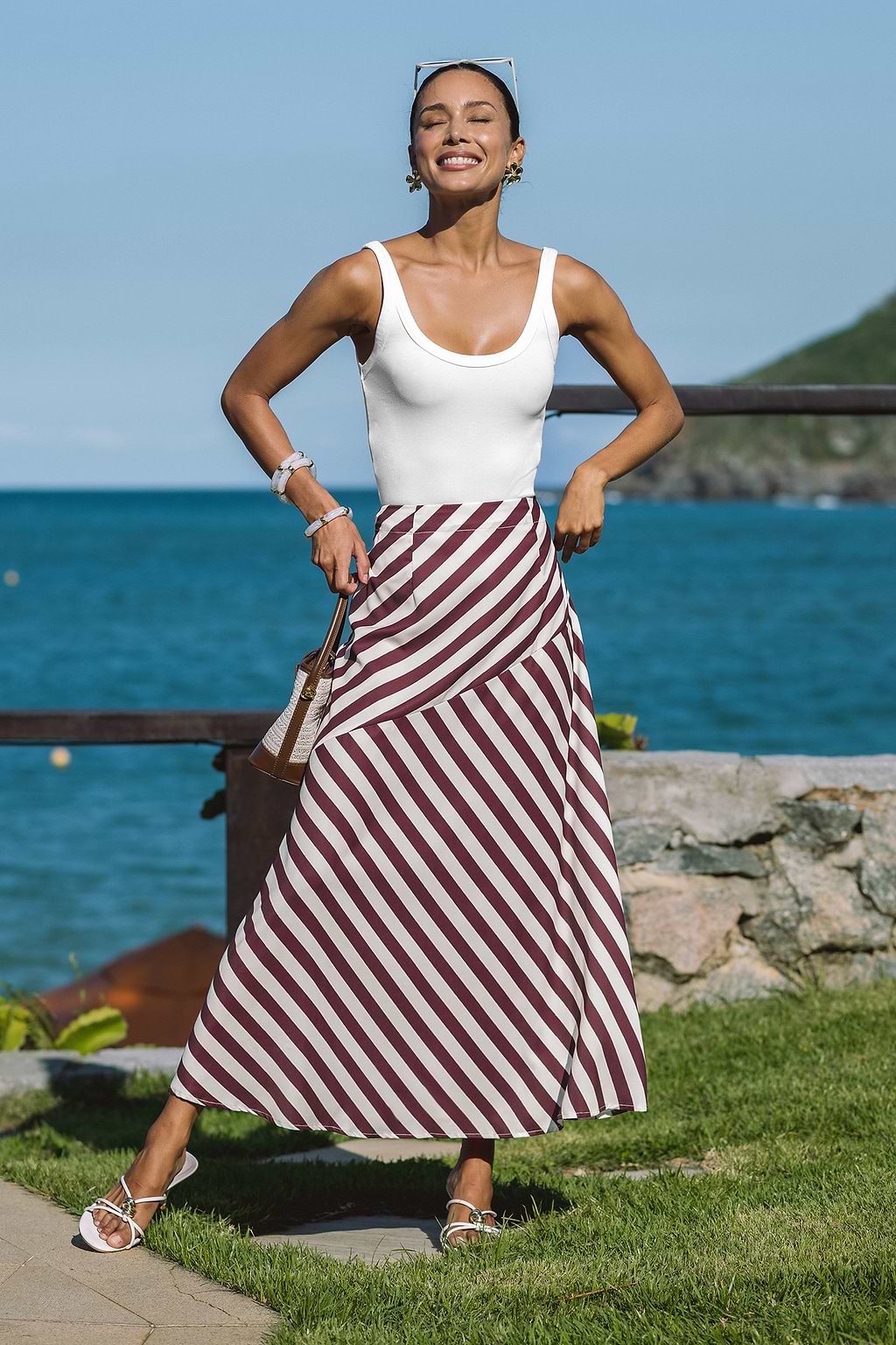 Charisma Striped Maxi Skirt