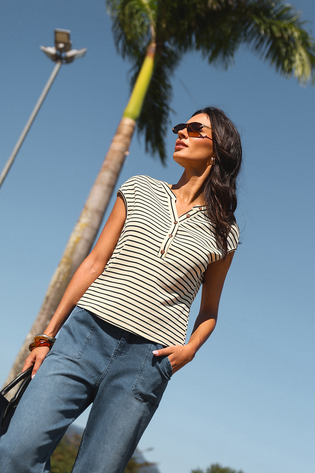 No Drama Striped Top
