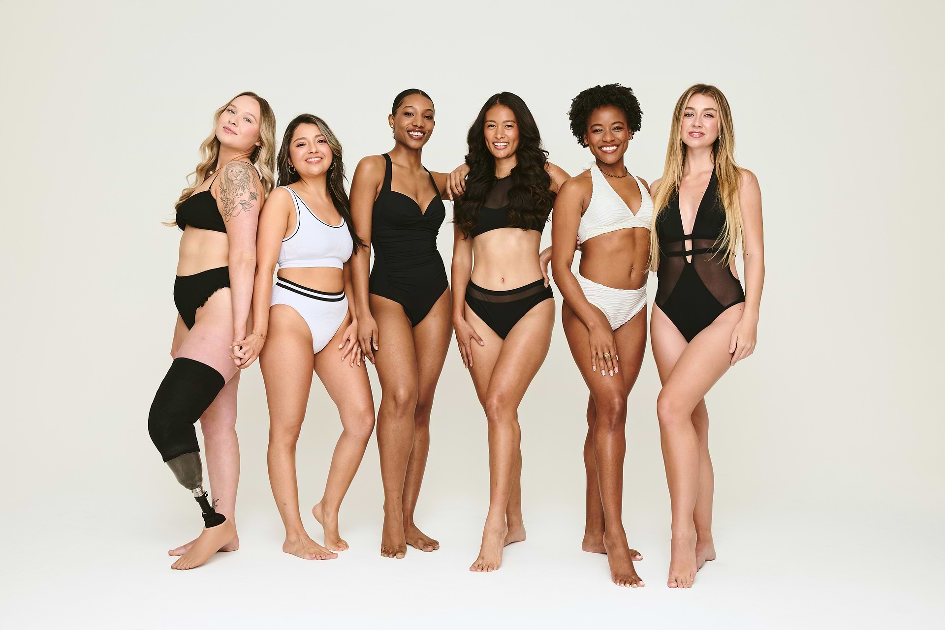 A diverse group of Cupshe community models standing together
