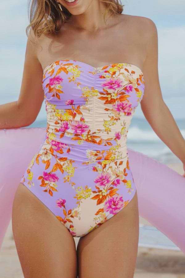 In Technicolor Tummy Control One-Piece Swimsuit